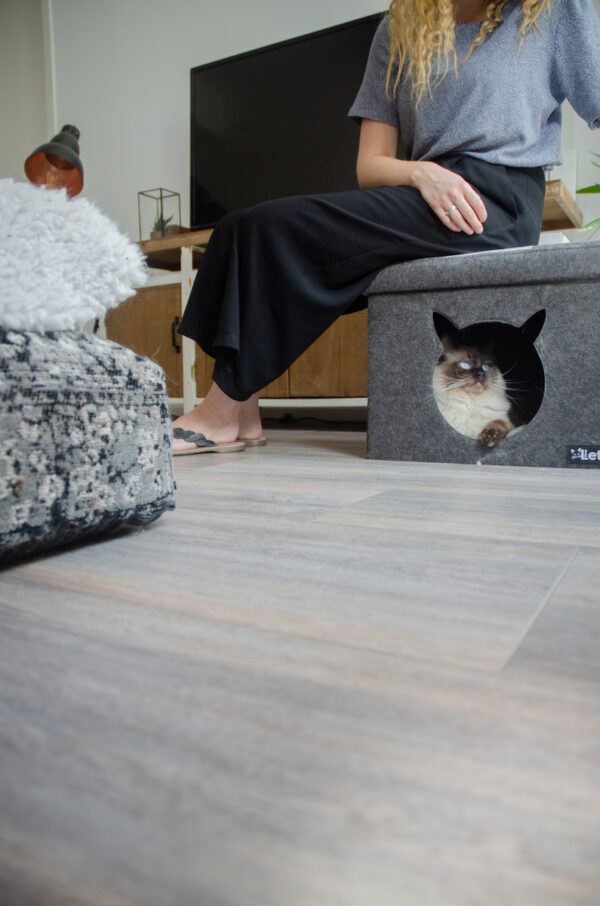 Let's sleep Pet Cube licht/donker grijs - Afbeelding 4