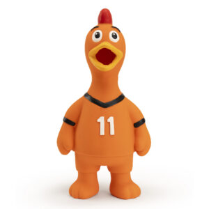 Oranje Latex Hondenspeeltjes WK Kip