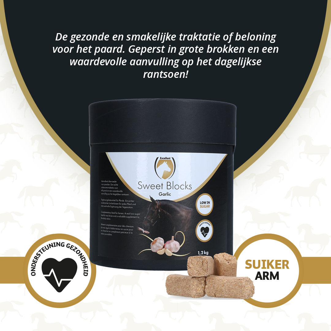 Excellent Horse Sweet Blocks Garlic 1,2 kg 2026 Excellent Horse Sweet Blocks Garlic 1,2 kg - Afbeelding 3