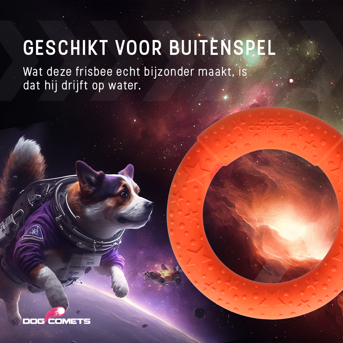 Dog Comets UFO Ring Oranje M 2026 Dog Comets UFO Ring Oranje M - Afbeelding 5
