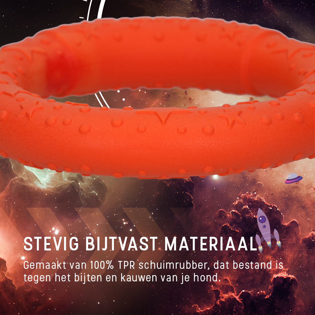 Dog Comets UFO Ring Oranje M 2026 Dog Comets UFO Ring Oranje M - Afbeelding 6