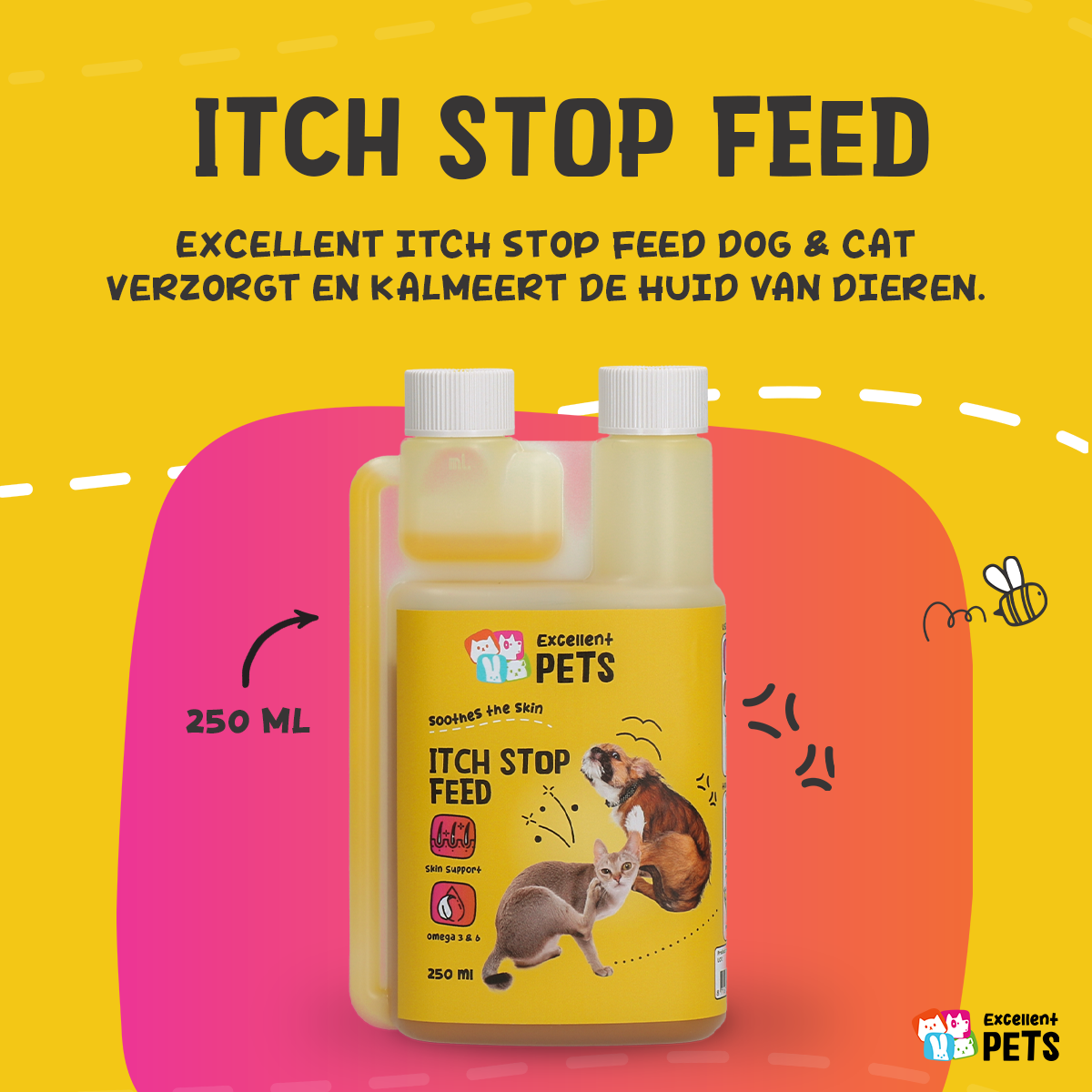Excellent Pets Itch Stop Feed 250 ml 2026 Excellent Pets Itch Stop Feed 250 ml - Afbeelding 2