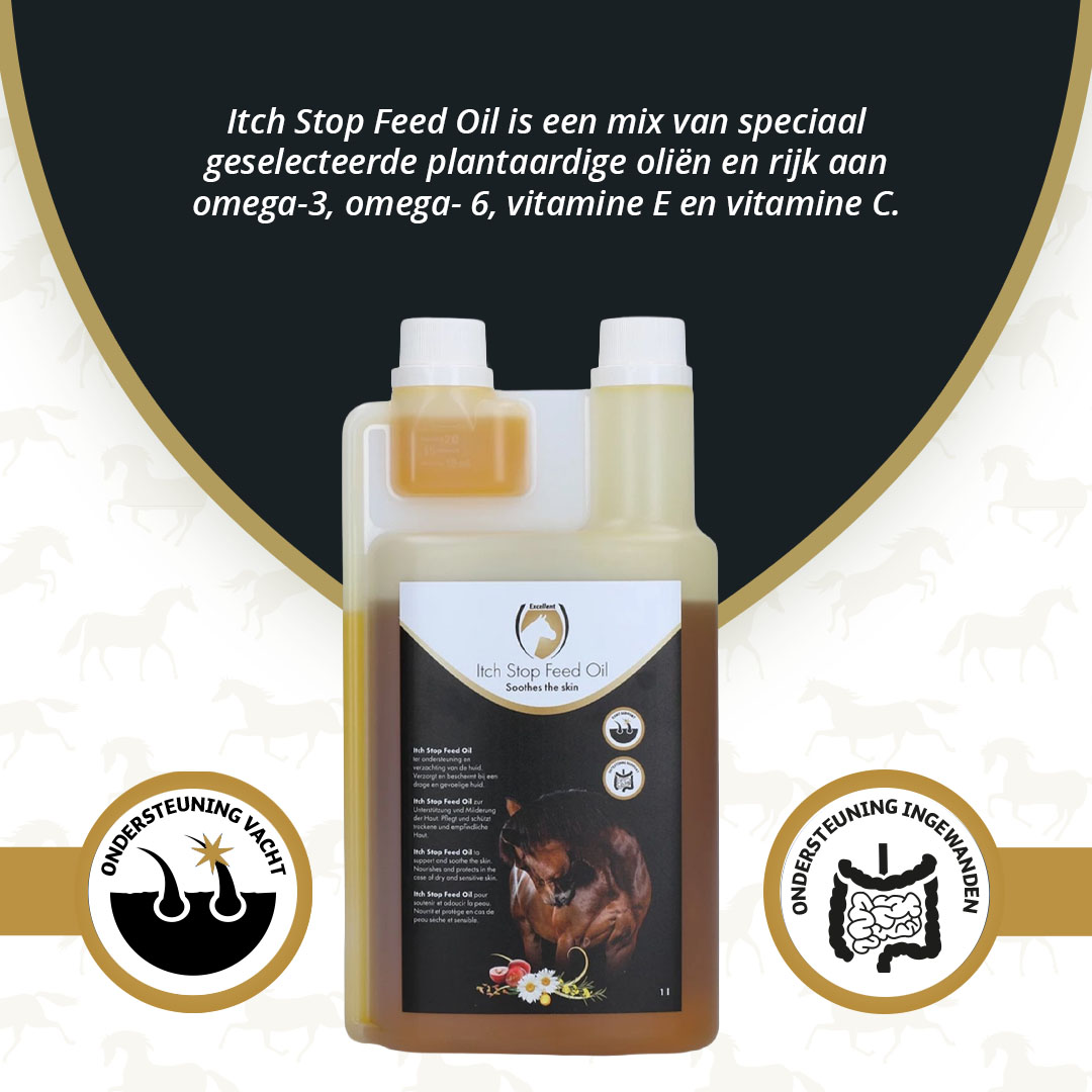 Excellent Horse Itch Stop Feed Oil 1 l 2026 Excellent Horse Itch Stop Feed Oil 1 l - Afbeelding 2