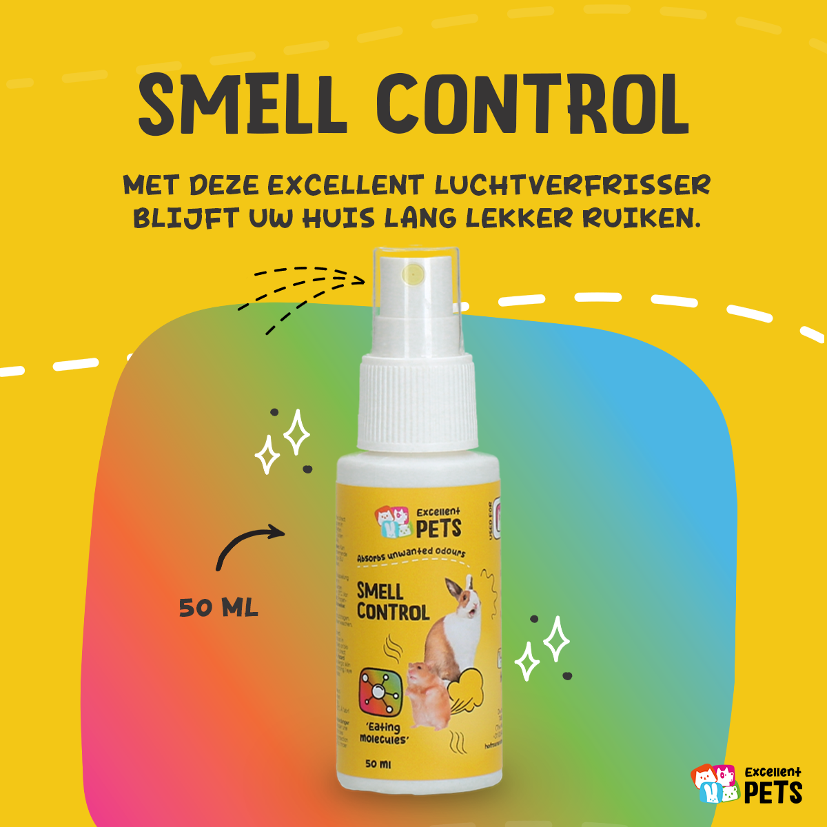 Excellent Pets Smell Control 50 ml 2026 Excellent Pets Smell Control 50 ml - Afbeelding 3