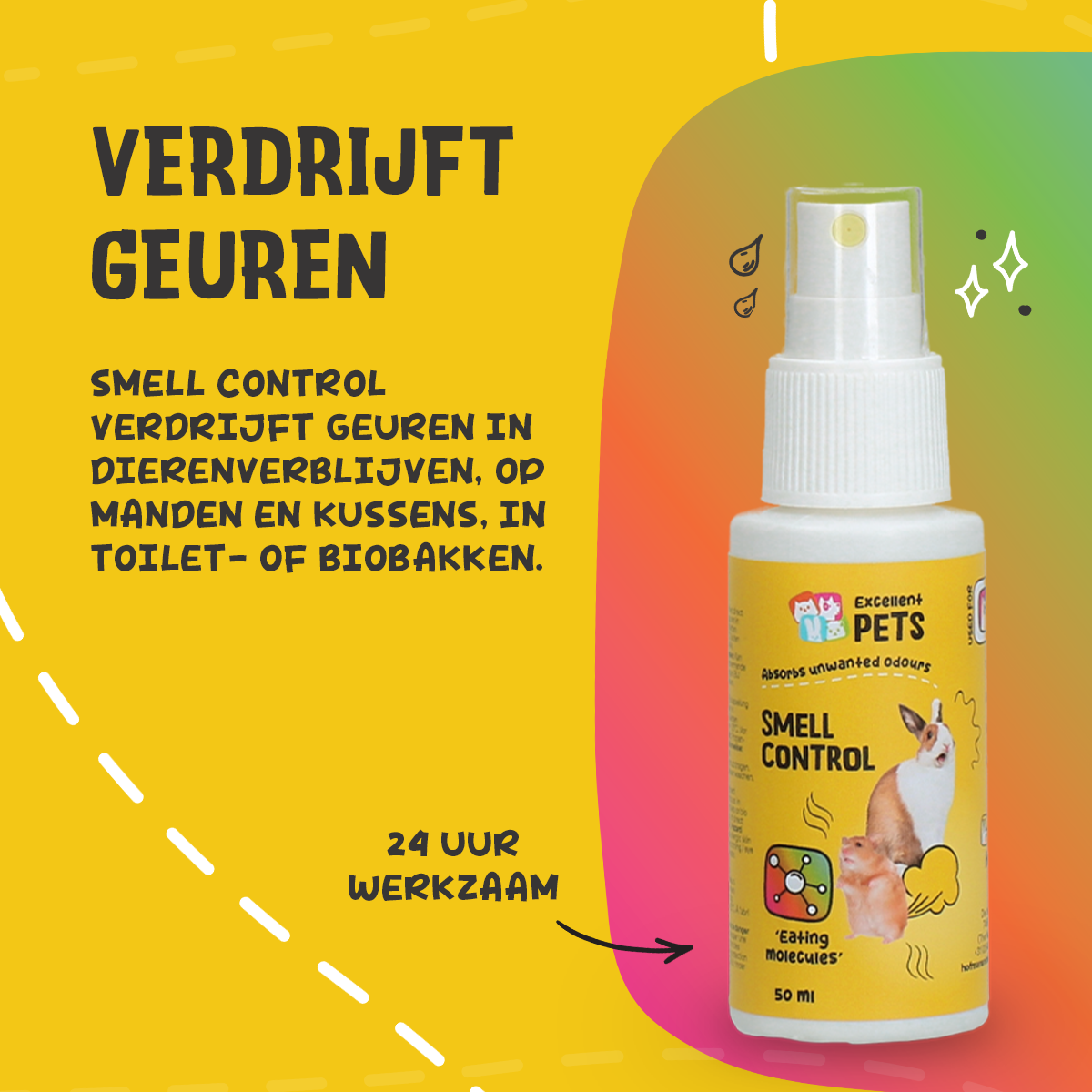 Excellent Pets Smell Control 50 ml 2026 Excellent Pets Smell Control 50 ml - Afbeelding 5