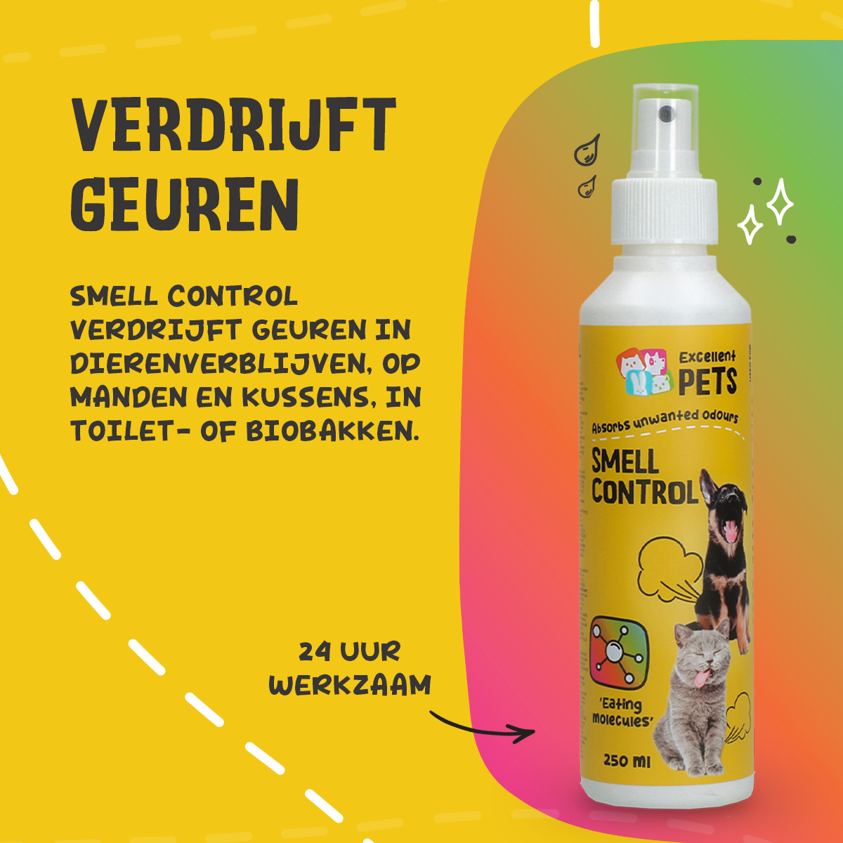 Excellent Pets Smell Control 250 ml 2026 Excellent Pets Smell Control 250 ml - Afbeelding 5