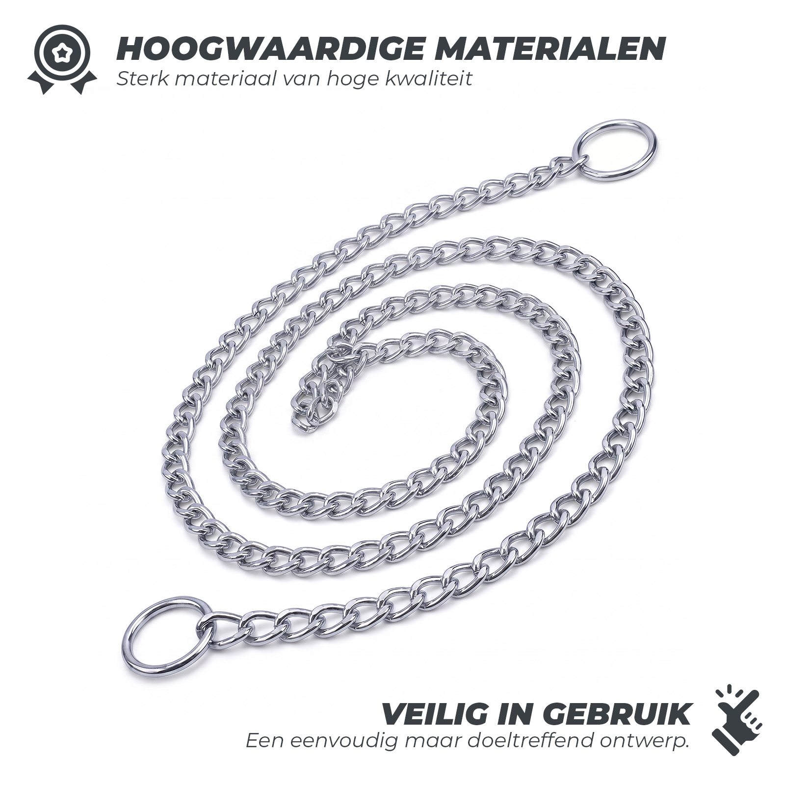 Correctieketting Verchroomd 3 x 550 mm 2026 Correctieketting Verchroomd 3 x 550 mm - Afbeelding 5