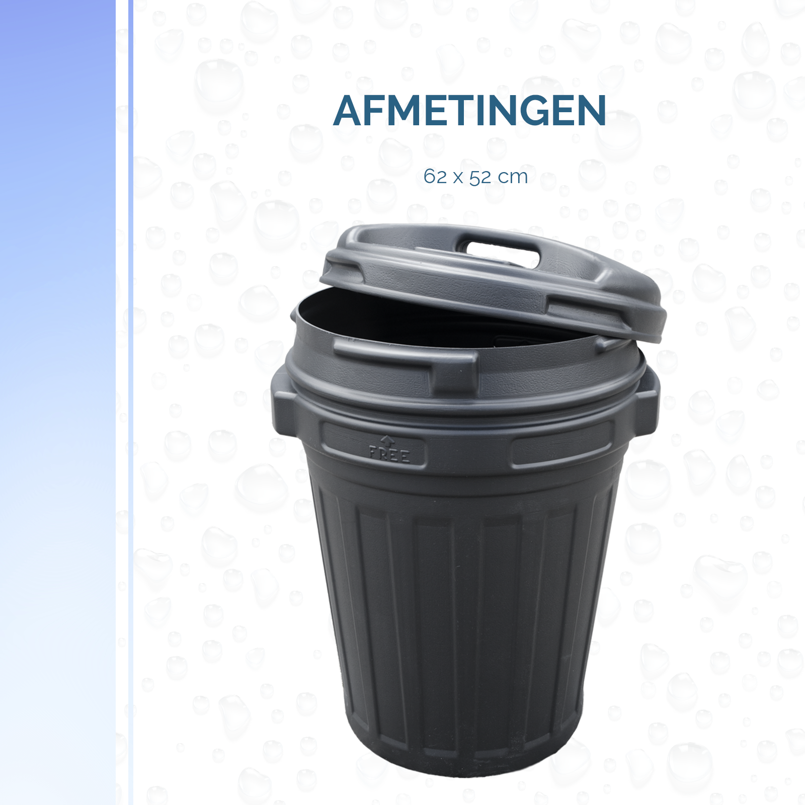 Voerton met draaisluiting 70 liter Zwart 2026 Voerton met draaisluiting 70 liter Zwart - Afbeelding 6