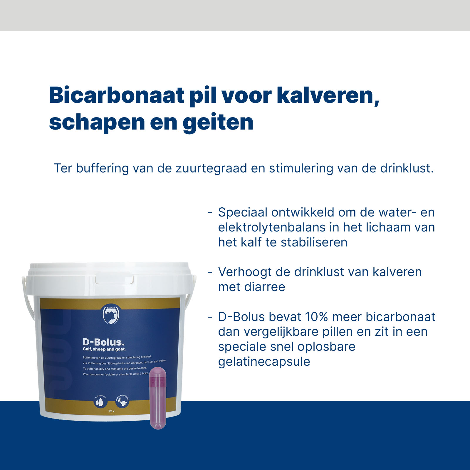 Excellent D-Bolus (Bicarbonaat) 72 stuks 2026 Excellent D-Bolus (Bicarbonaat) 72 stuks - Afbeelding 3