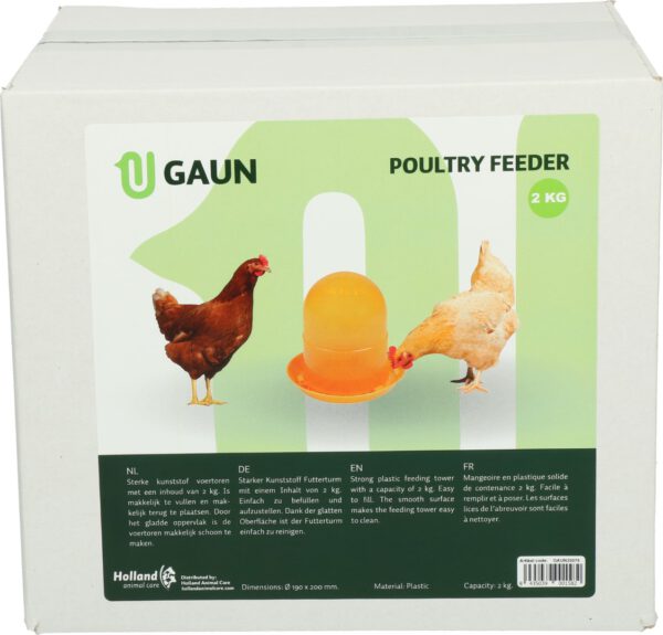 Pluimvee voertoren 2 kg orange - Afbeelding 2