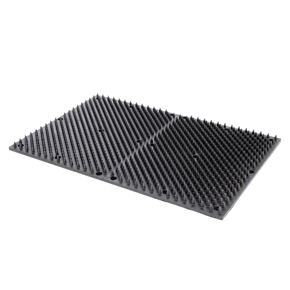 Borstelmat voor Paard, Kalf, Geit Zwart (L60xB40cm)