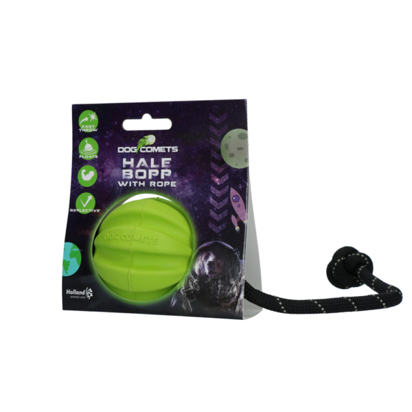 Dog Comets Ball Meteorite Groen met touw