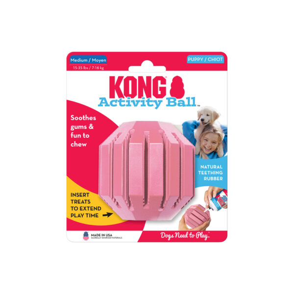 KONG Puppy Activity Ball Md - Afbeelding 3