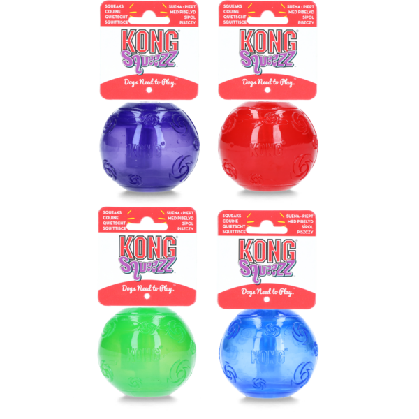 KONG Squeezz Ball Medium (Assort.) - Afbeelding 2