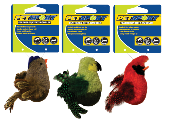 Feathered Kitty Wobbler groen