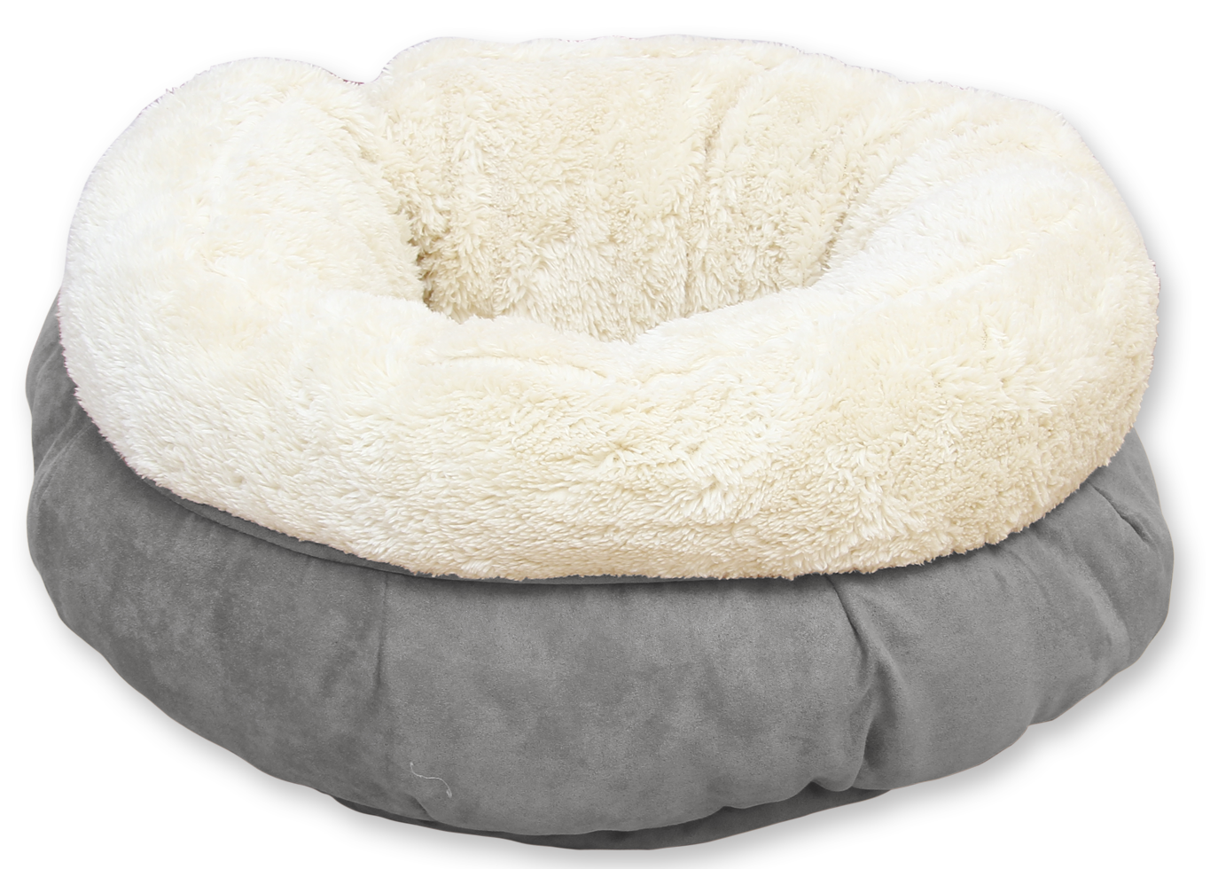 AFP Lambswool Donut Bed Grijs