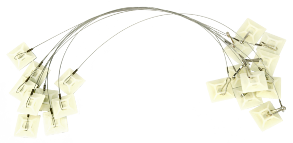 Plak-anker voor voerdoos tweezijdig 25cm + haak (set=10st) - Afbeelding 3