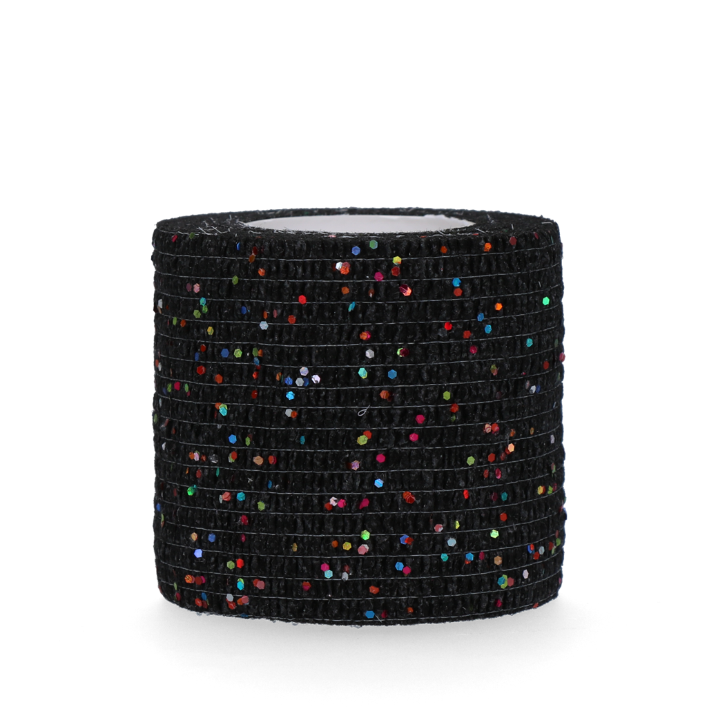 Bandage Animal Zwart Glitter Profi 5 cm
