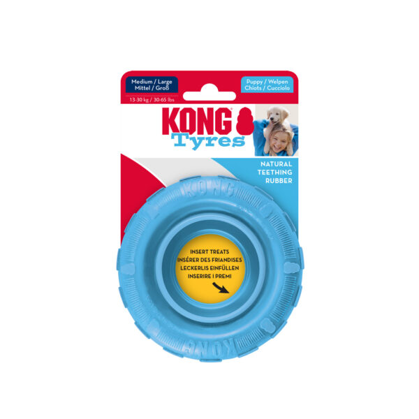 Kong Puppy Traxx S 8,8 cm x 3,1 cm Blauw of Roze - Afbeelding 2