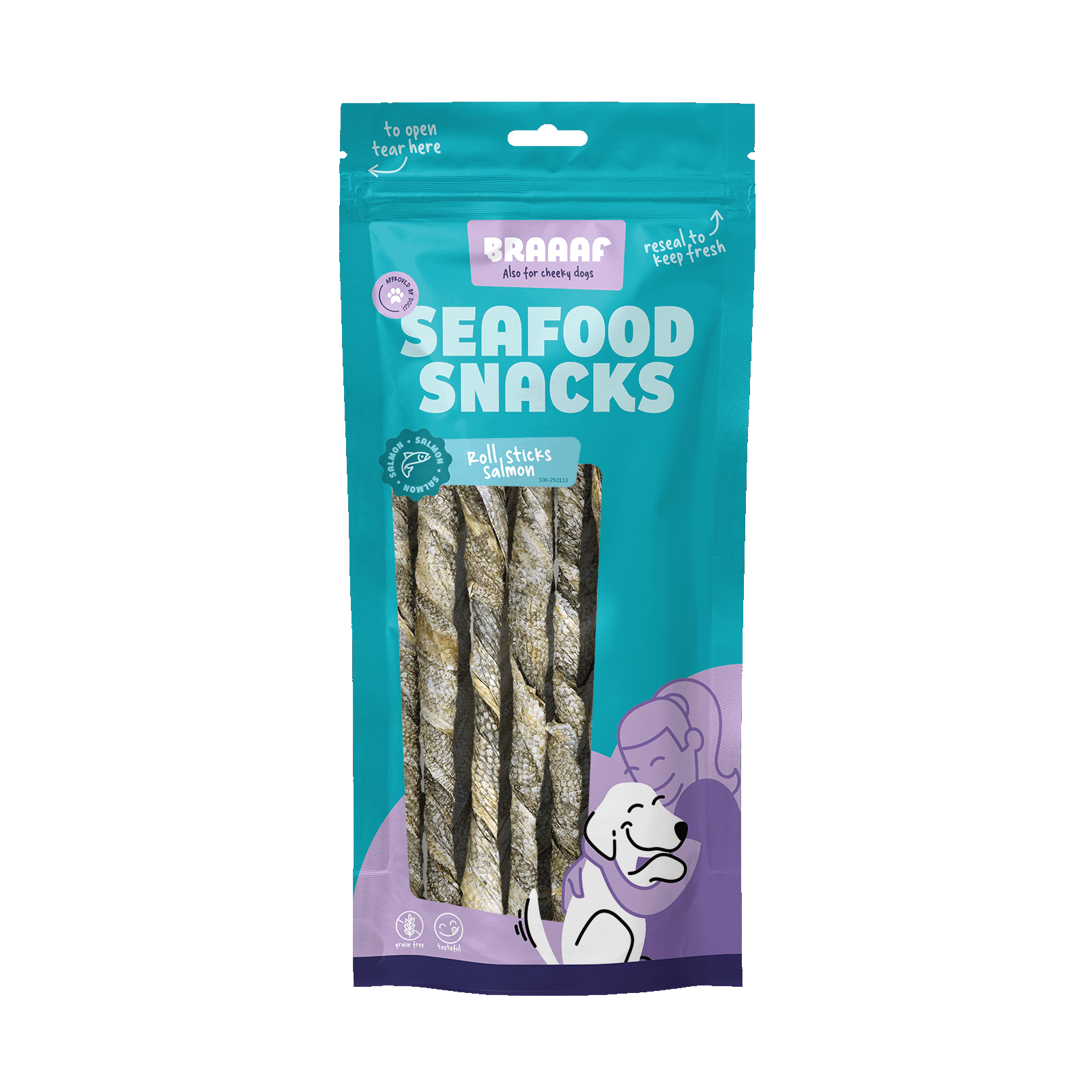 Braaaf Salmon roll sticks 20 cm 8 pcs
