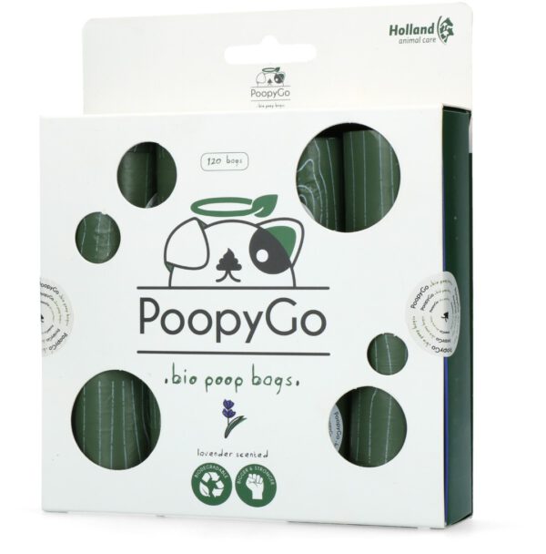 PoopyGo Eco friendly 120 st. (8x15 zakjes) Lavendelgeur - Afbeelding 3