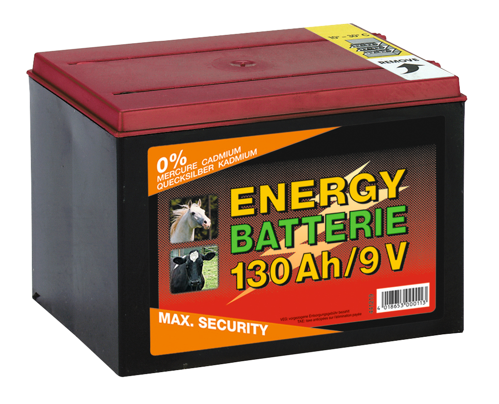 Batterij EG super 9V / 130Ah (H16 x L19 x B13 cm)
