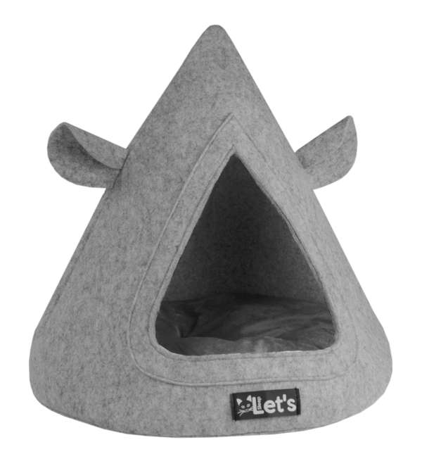 Let's sleep Pet Cave TeePee Grijs - Afbeelding 2
