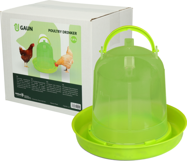 Pluimvee drinktoren 1,5 liter green lemon - Afbeelding 2