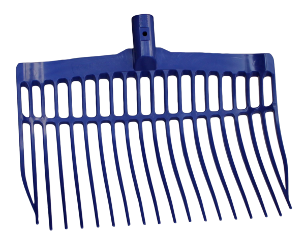 Mestvork kunststof blauw zonder steel