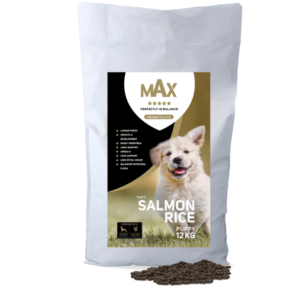 Max Puppy zalm/rijst geperst