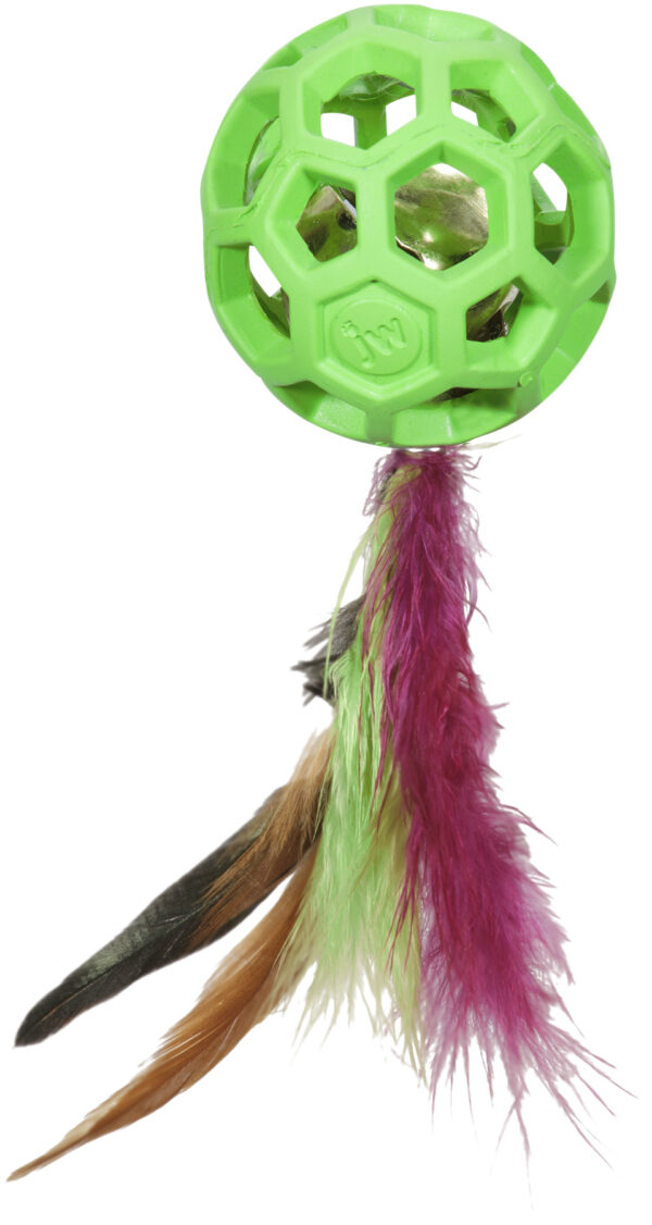 JW Cataction Feather Ball with Bell - Afbeelding 2