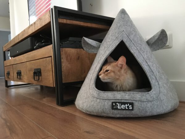 Let's sleep Pet Cave TeePee Grijs - Afbeelding 4