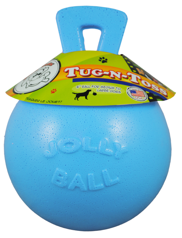 Jolly Tug-n-Toss 15 cm Baby Blauw (Bosbessengeur) - Afbeelding 2