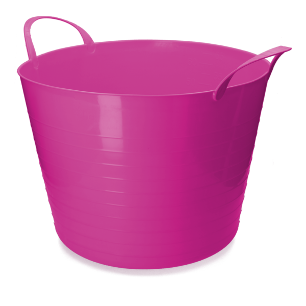 Emmer V-Trug Flexi roze 65 l