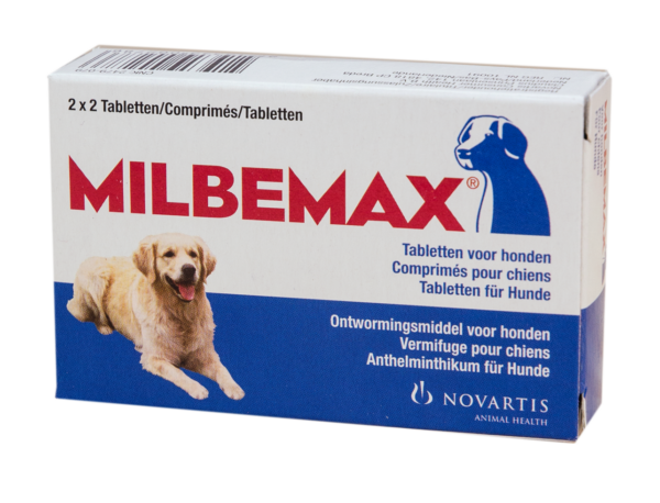 Milbemax Tabletten Hond Groot 4 tabl. 5-75kg - Afbeelding 2