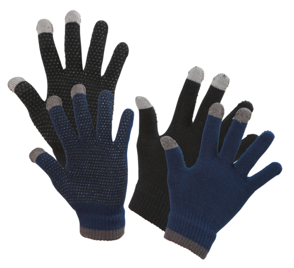 Rijhandschoen Magic Touch zwart 1size4all