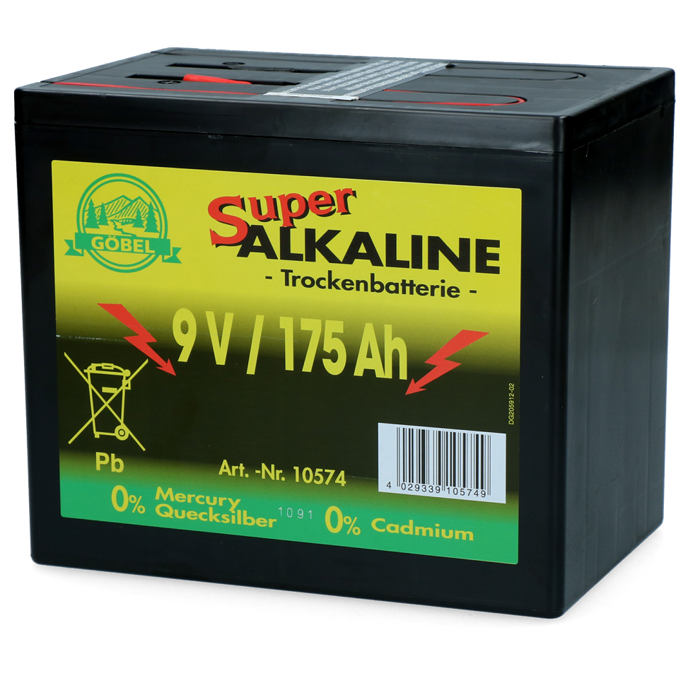 Batterij Durobat 9V / 175Ah (H16 x L19 x B13 cm)
