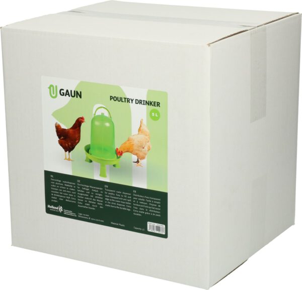 Pluimvee drinktoren 1,5 liter green lemon op pootjes - Afbeelding 3
