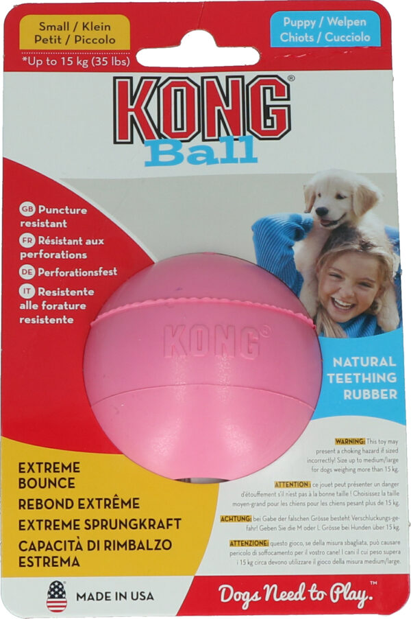 KONG Puppy Ball w/Hole Small - Afbeelding 3