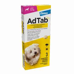 Elanco AdTab kauwtabletten hond (>2,5 - 5,5 kg)