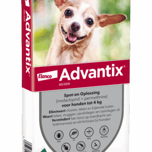 Advantix vlooien- en tekenpipet voor honden 40/200 (1,5 tot 4kg) 6 pipetten