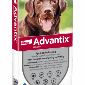 Advantix vlooien- en tekenpipet voor honden 400/2000 (25 tot 40 kg) 4 pipetten