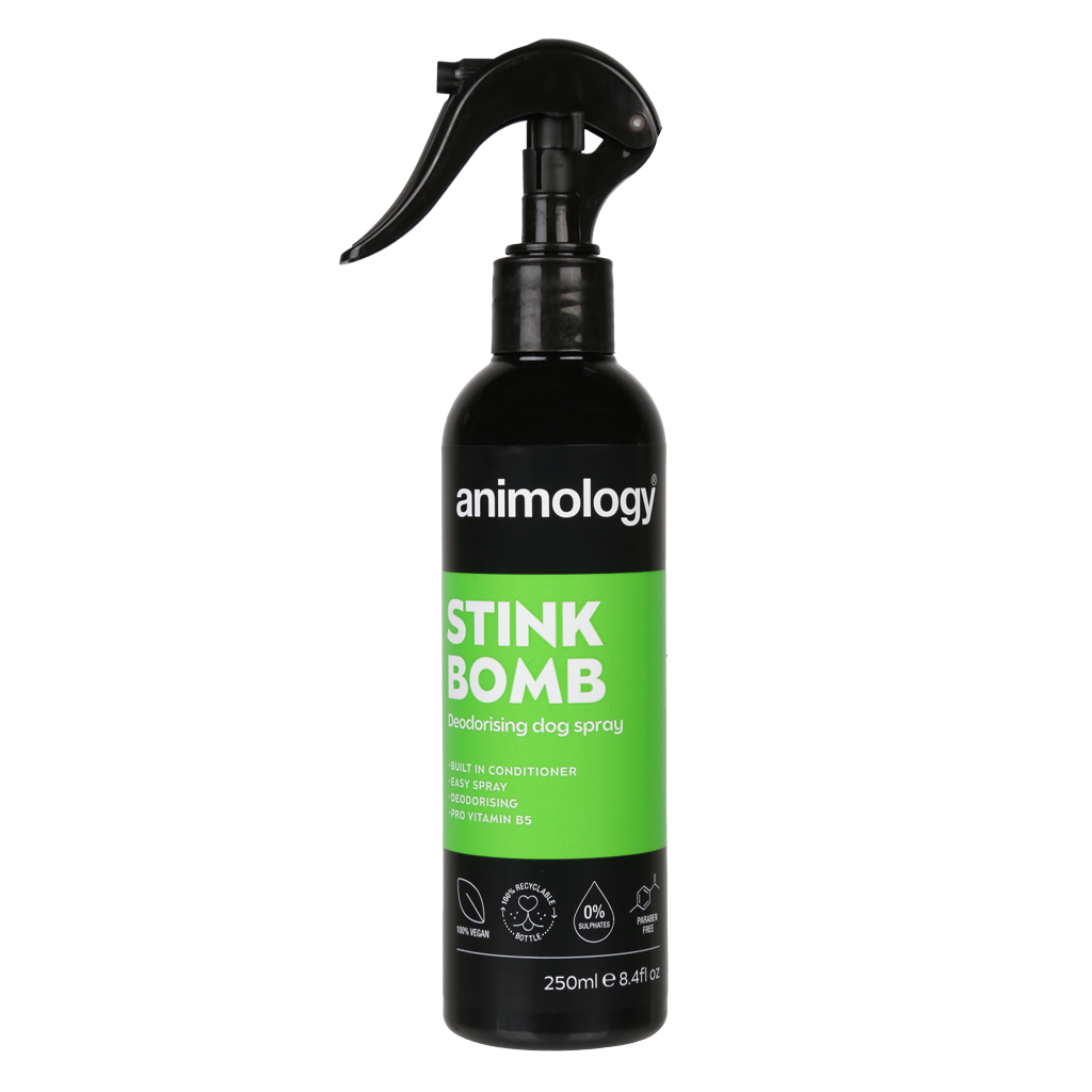 Animology Stink Bomb Deodorising Dog Spray 250 ml 2025 Animology Stink Bomb Deodorising Dog Spray 250 ml