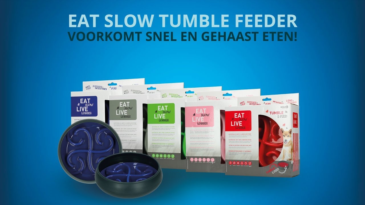 Eat Slow Live Longer Tumble Feeder Grijs 2025 Eat Slow Live Longer Tumble Feeder Grijs - Afbeelding 4