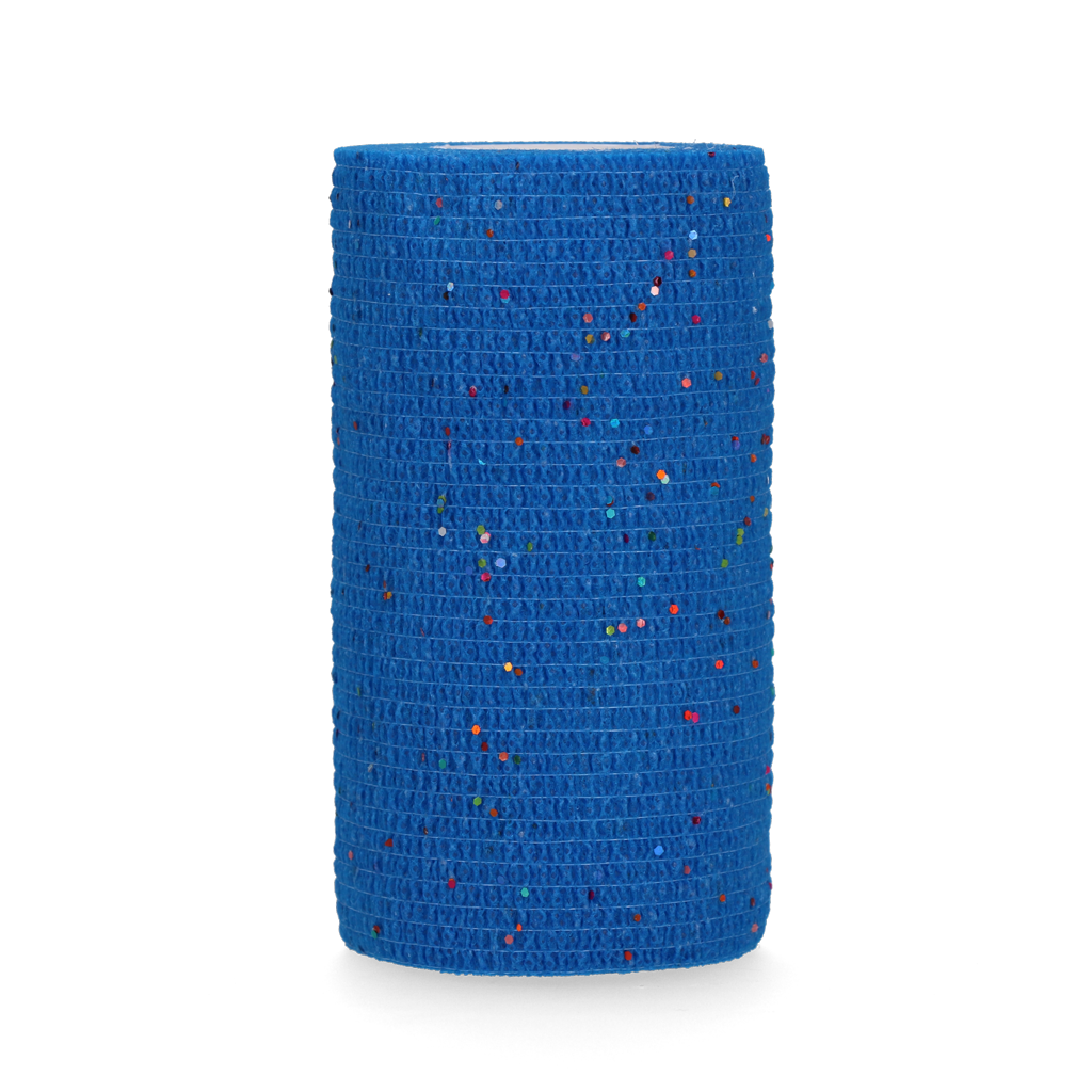 Excellent Animal Glitter Bandage Profi 10 cm - Blauw 2025 Excellent Animal Glitter Bandage Profi 10 cm - Blauw