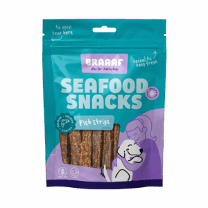 Braaaf Seafood Zalm Visstrips - 12 cm