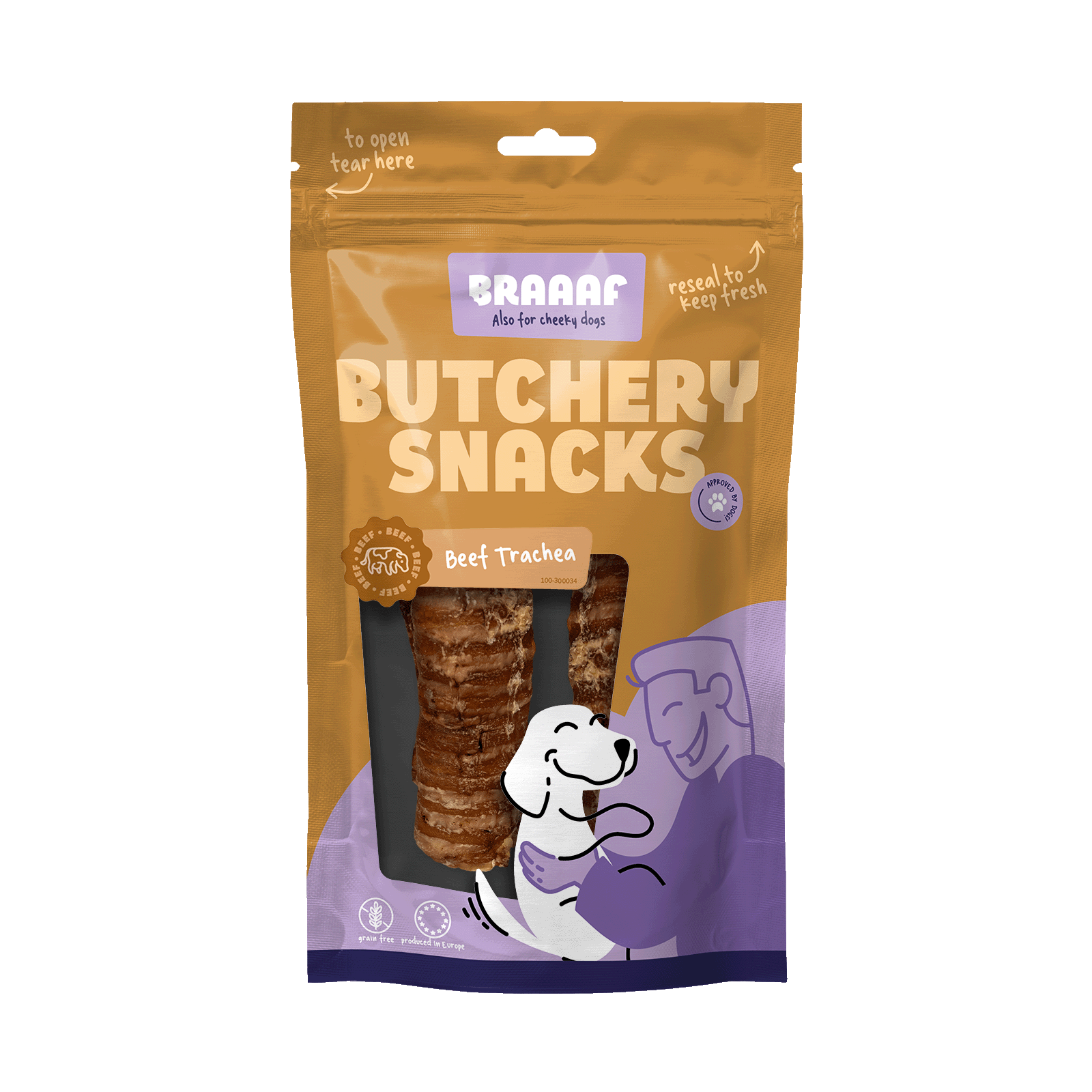 Braaaf Butchery Snacks Runderluchtpijp 85 g 2025 Braaaf Butchery Snacks Runderluchtpijp 85 g