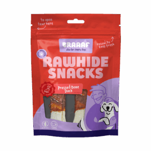 Braaaf Rawhide Pressed Bone Eend - 12,5 cm