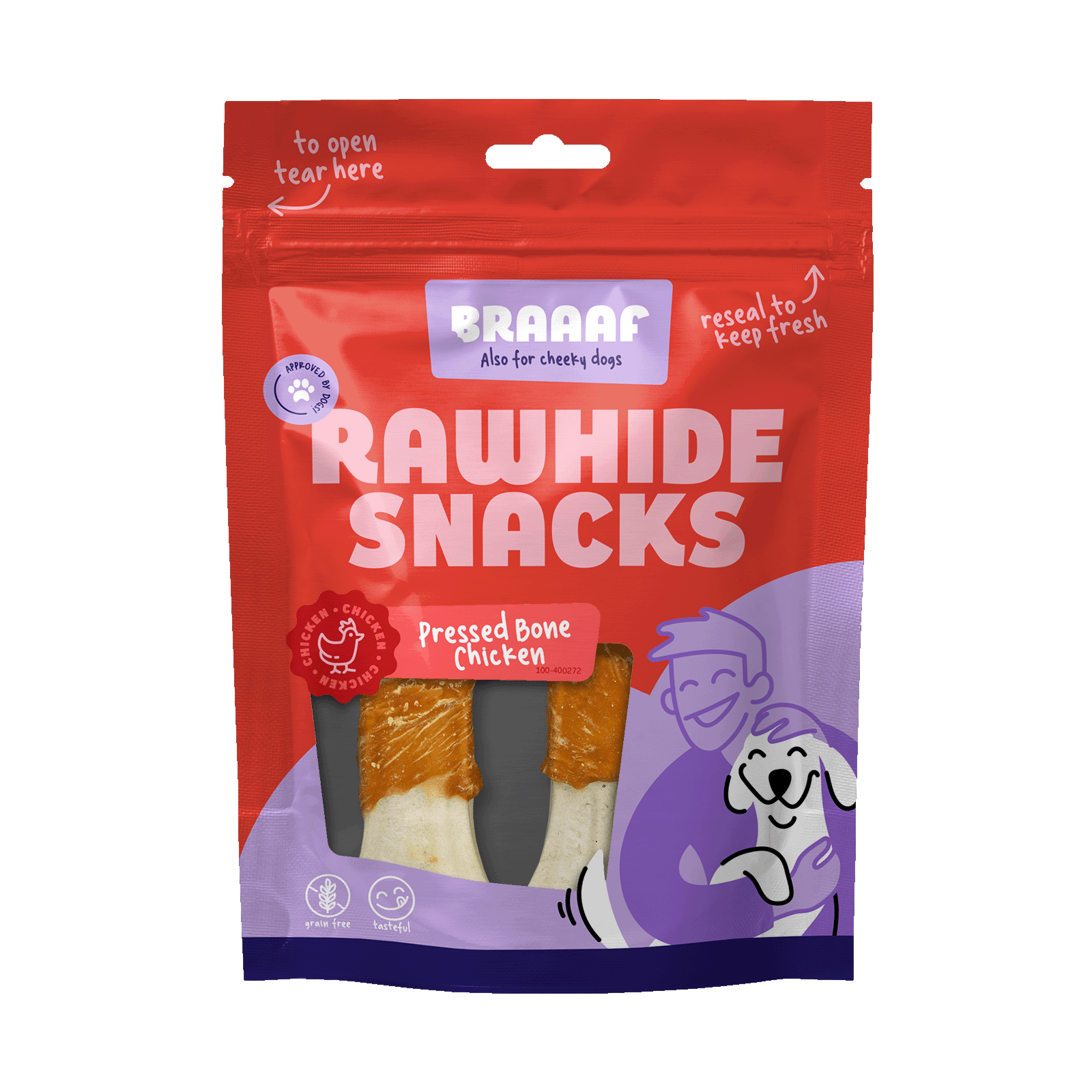 Braaaf Rawhide Pressed Bone Kip - 12,5 cm 2025 Braaaf Rawhide Pressed Bone Kip - 12,5 cm