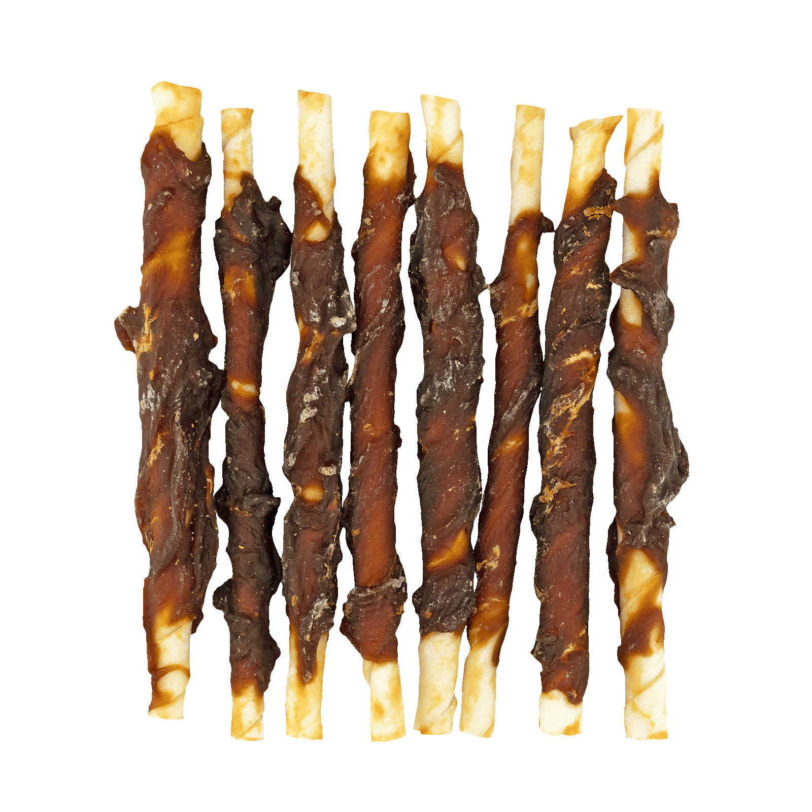 Braaaf Rawhide Roll Sticks Eend - 8 st. 2025 Braaaf Rawhide Roll Sticks Eend - 8 st. - Afbeelding 3